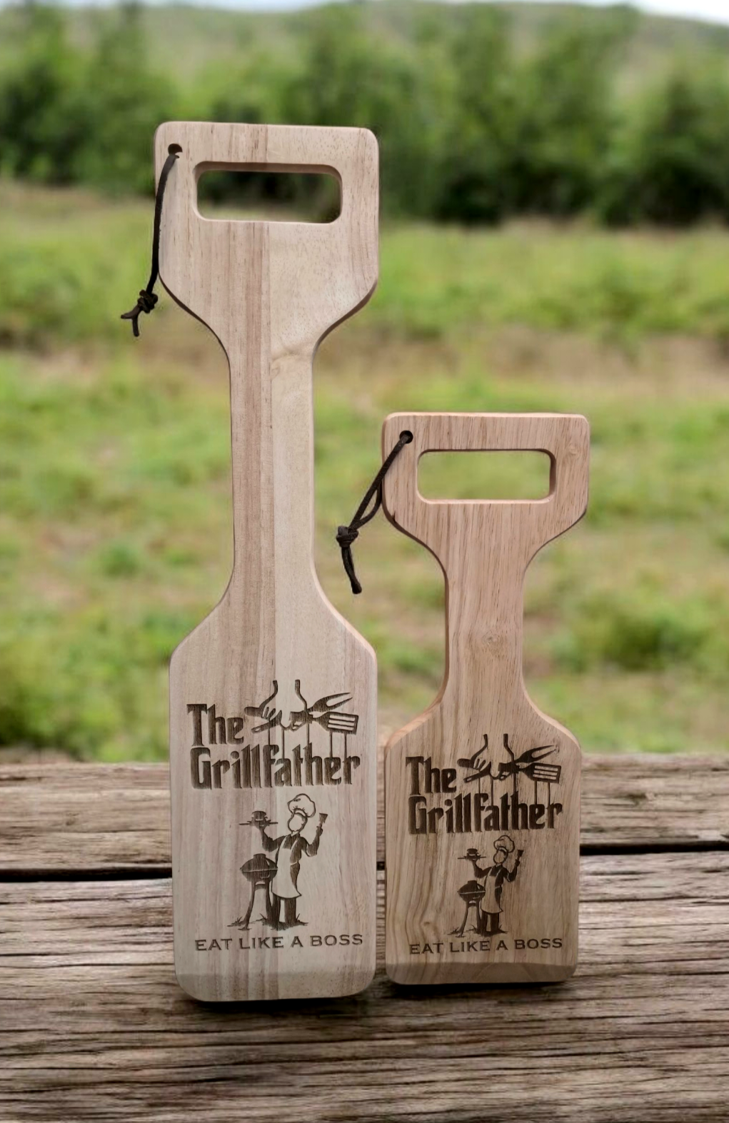 Wooden Grill Scraper (2 pc. Set)