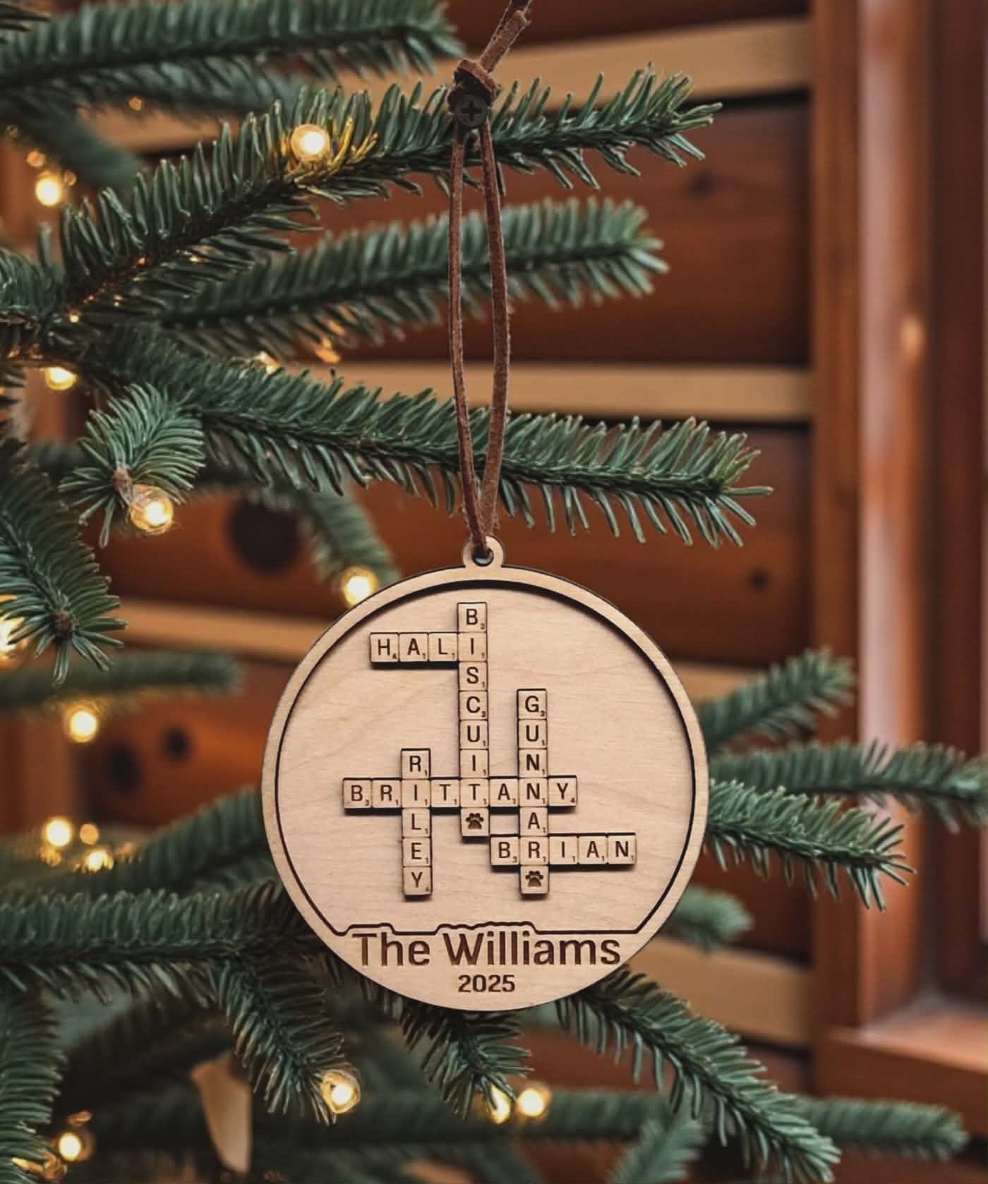 Custom Christmas Tile Ornament