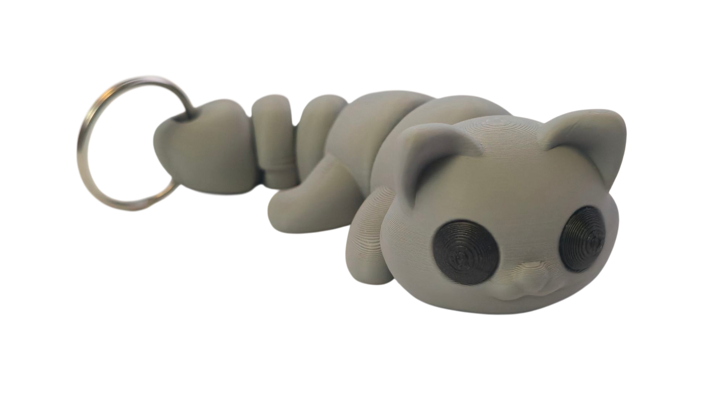 Kitten Flexi Keychain