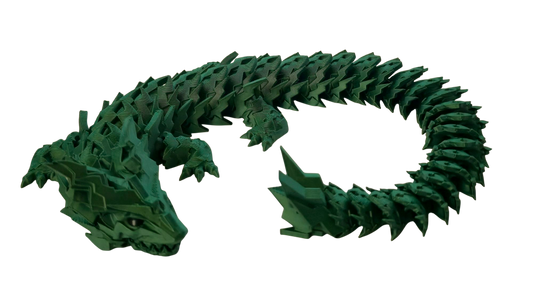 Spikey Dragon with moveable jaw (Green Metallic)