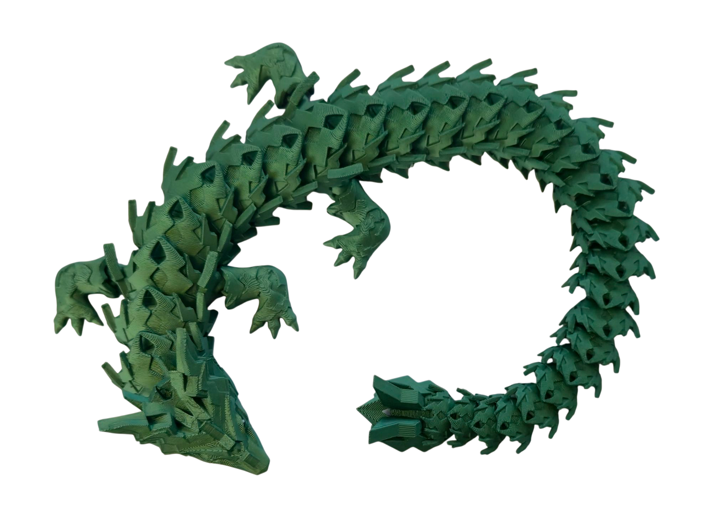 Spikey Dragon with moveable jaw (Green Metallic)