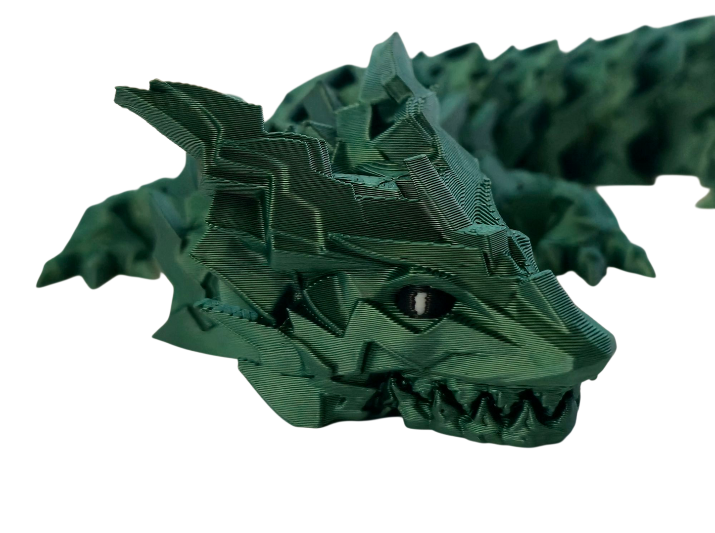Spikey Dragon with moveable jaw (Green Metallic)