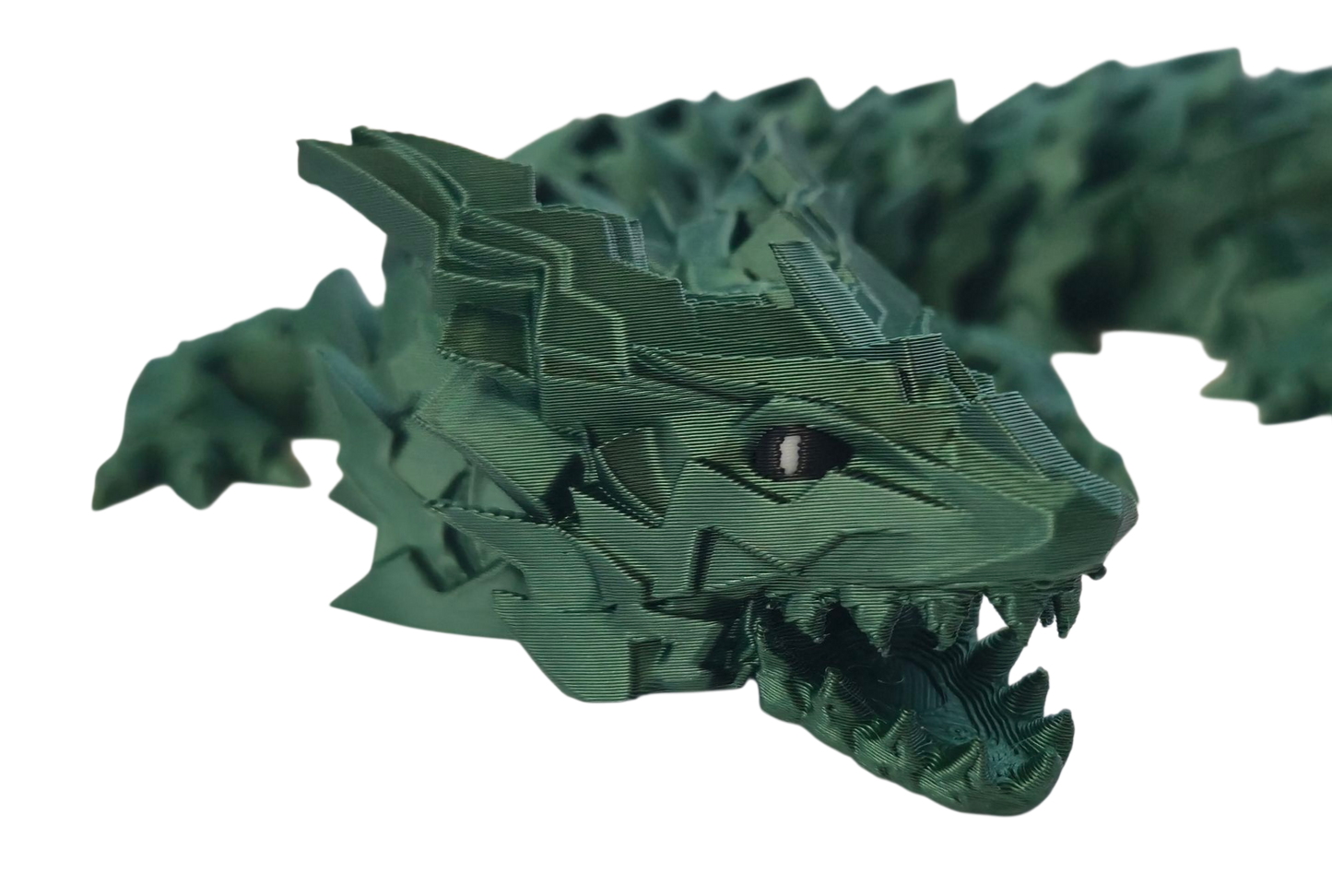 Spikey Dragon with moveable jaw (Green Metallic)