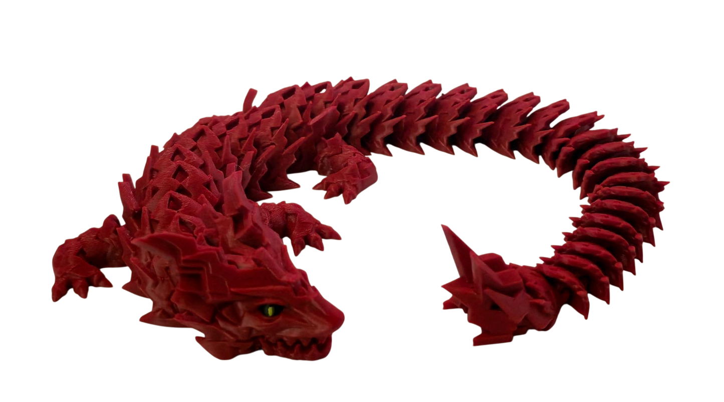 Spikey Dragon with Moveable Jaw (Red)