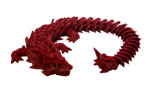 Spikey Dragon with Moveable Jaw (Red)