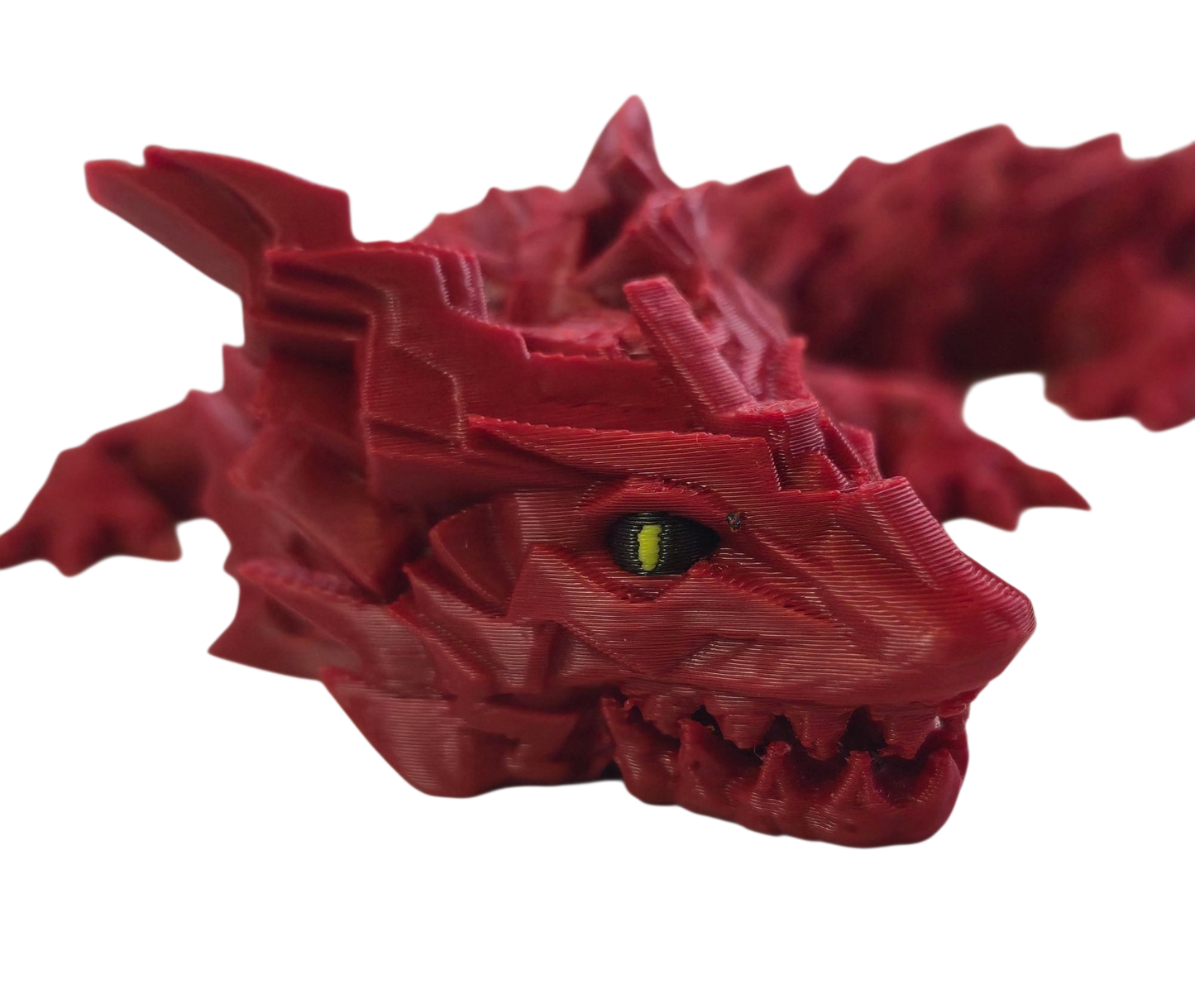 Spikey Dragon with Moveable Jaw (Red)