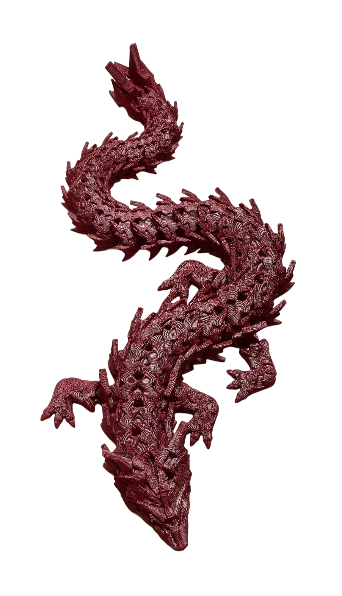 Spikey Dragon with Moveable Jaw (Red)