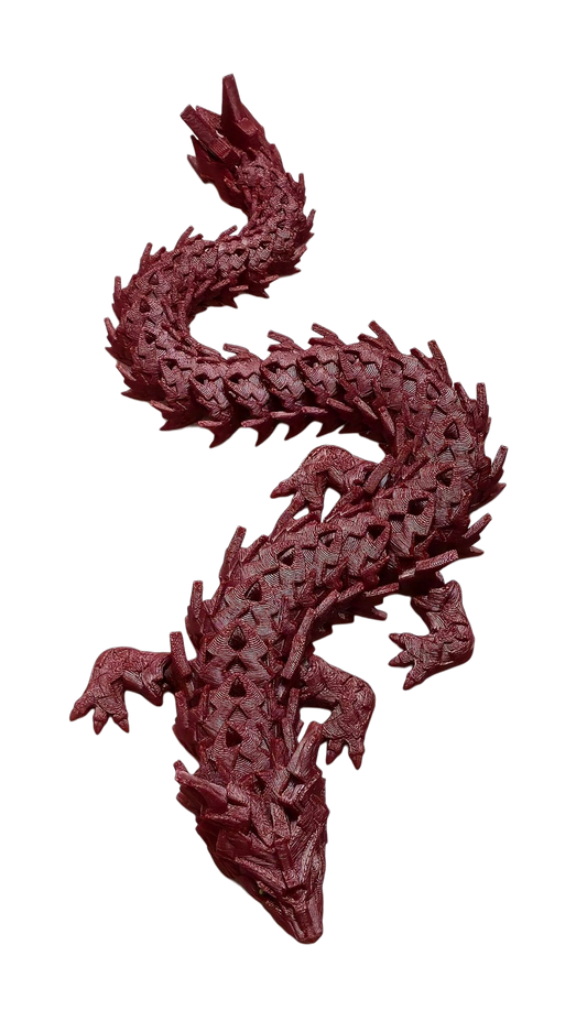 Spikey Dragon with Moveable Jaw (Red)
