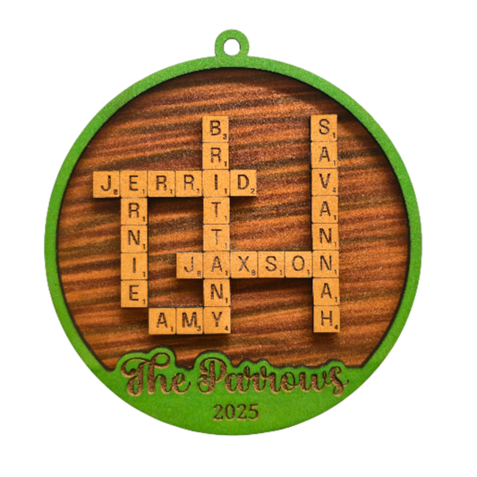 Custom Christmas Tile Ornament