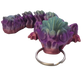 Baby Dragon Flexi Keychain (Purple/Gray)