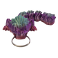 Baby Dragon Flexi Keychain (Purple/Gray)