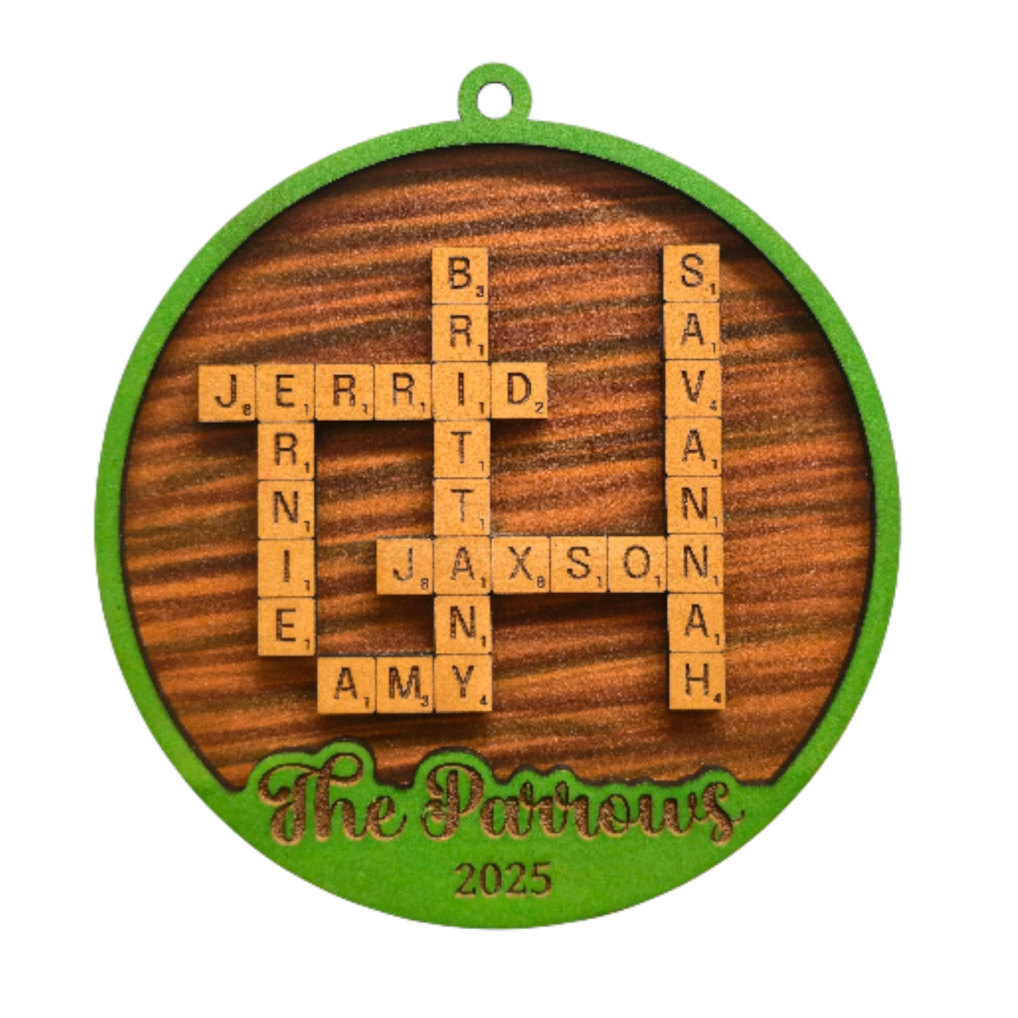 Custom Christmas Tile Ornament